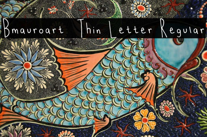 Bmauroart _ Thin Letter Regular Example 1