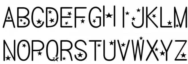 bm kirakira 字体 大写