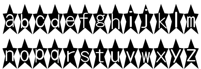 bm kirakira Font LOWERCASE