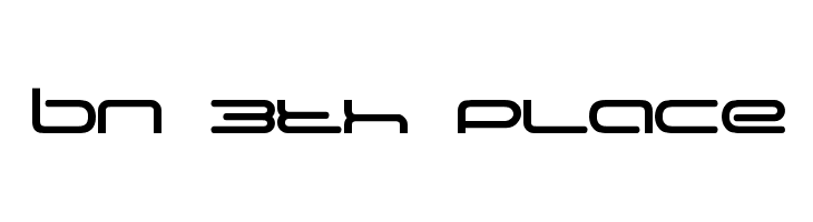 BN 3th Place Font