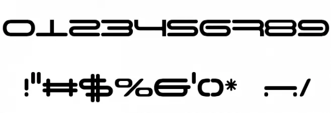 BN 3th Place Font OTHER CHARS