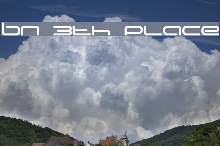 BN 3th Place Font examples