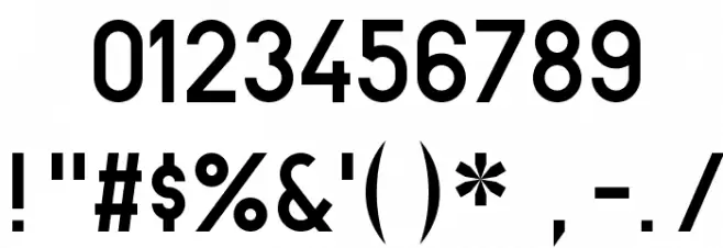 BN-67 9010-03 Font OTHER CHARS