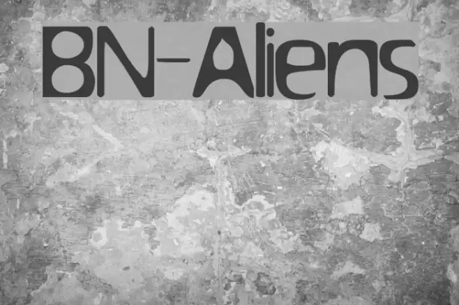 BN-Aliens Font examples