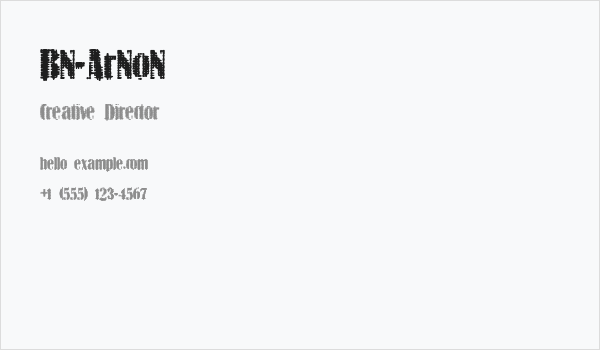 BN-ArNoN Business Card