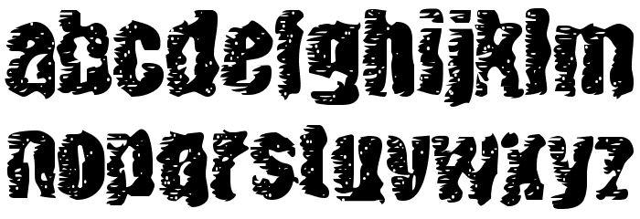 BN BenWitch Project Font LOWERCASE