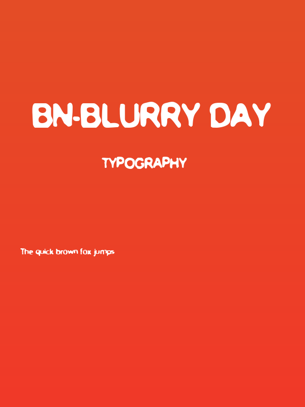 BN-Blurry Day Poster