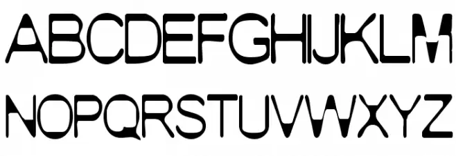BN BoyfriEnd フォント 大文字