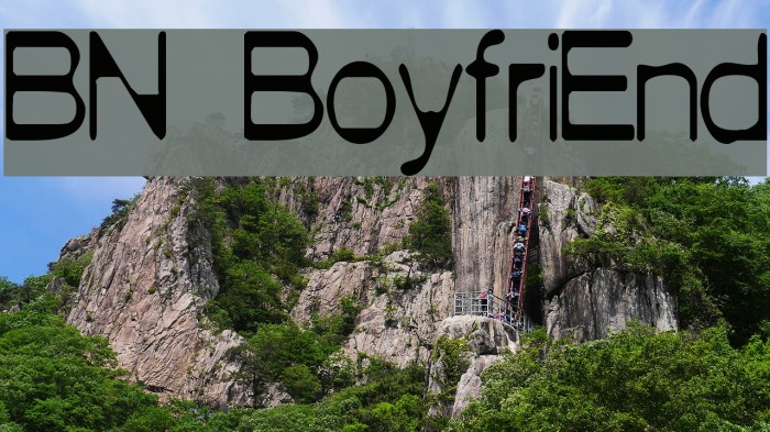 BN BoyfriEnd Font examples