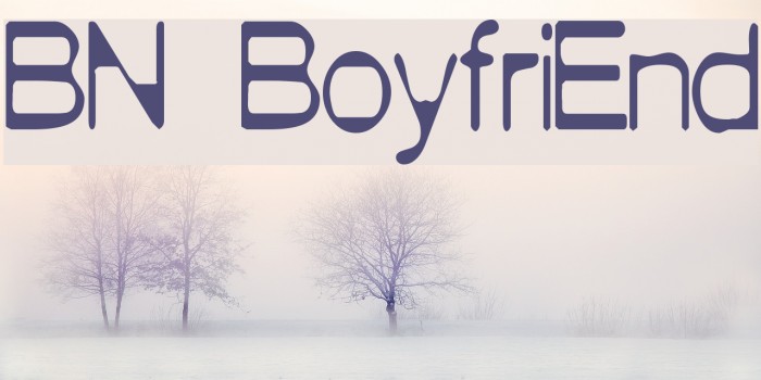 BN BoyfriEnd Font examples