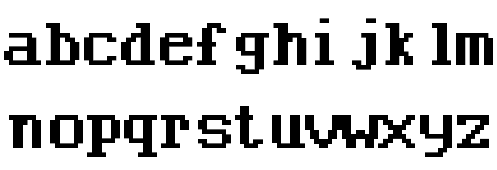 BN CUWord Bold Font LOWERCASE