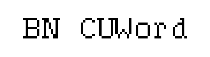 BN CUWord  font caratteri gratis