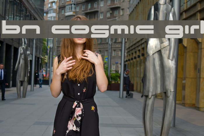 BN Cosmic Girl Font examples
