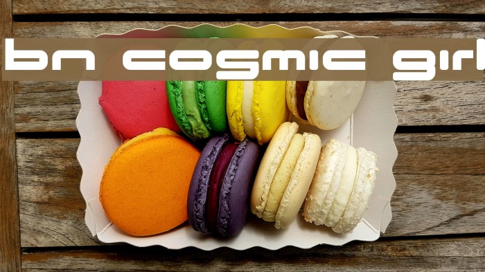 BN Cosmic Girl Font examples