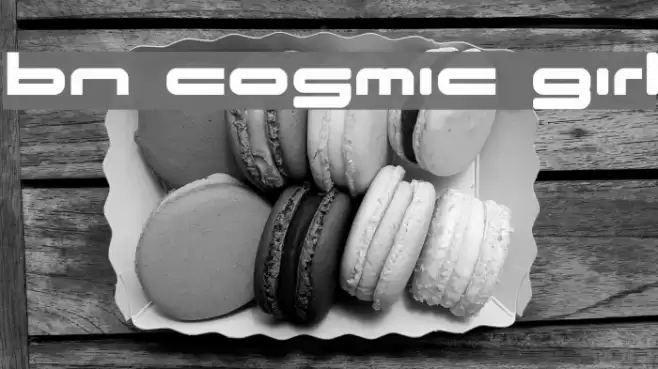 BN Cosmic Girl フォント examples