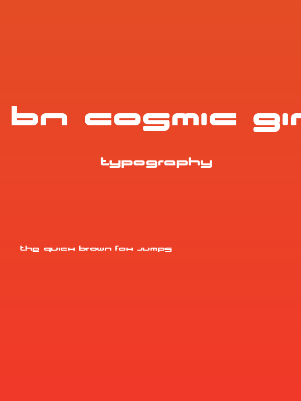 BN Cosmic Girl Poster