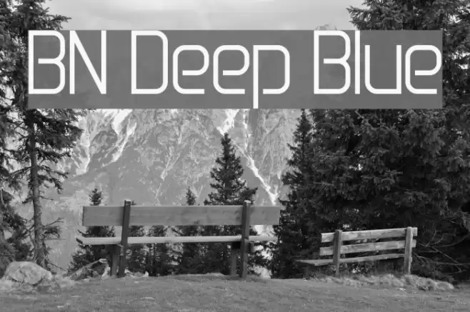 BN Deep Blue Font examples