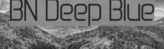 BN Deep Blue Font examples