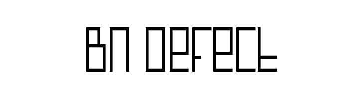 BN Defect  Descarca Fonturi Gratis