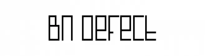 BN Defect  Frei Schriftart Herunterladen