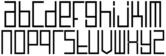 BN Defect Font LOWERCASE