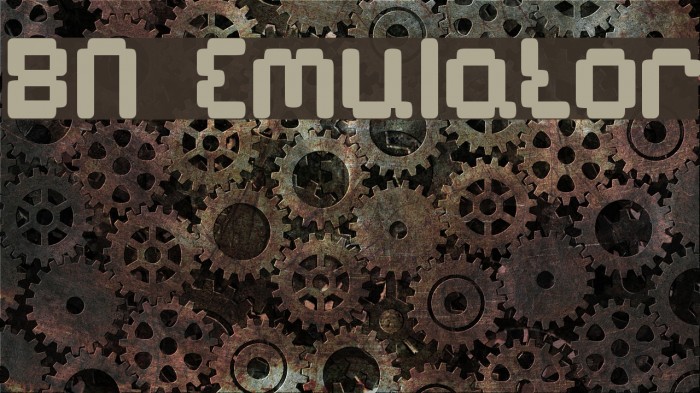 BN Emulator Font examples