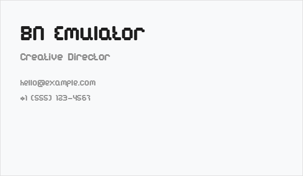 BN Emulator Business Card