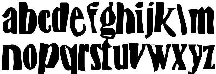 BN-FishEye Font LOWERCASE
