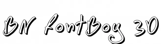 BN FontBoy 3D  Fuentes Gratis Descargar