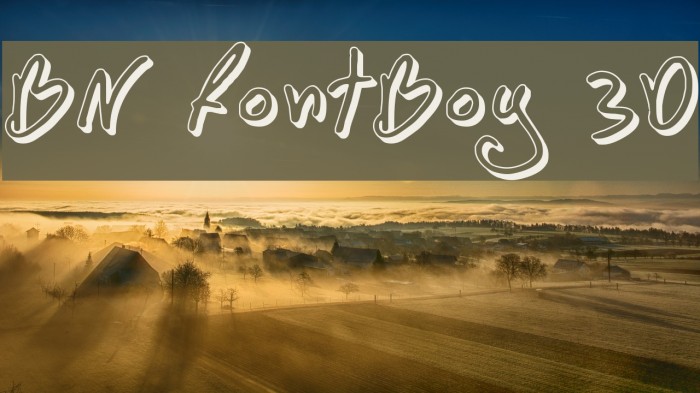 BN FontBoy 3D Font examples