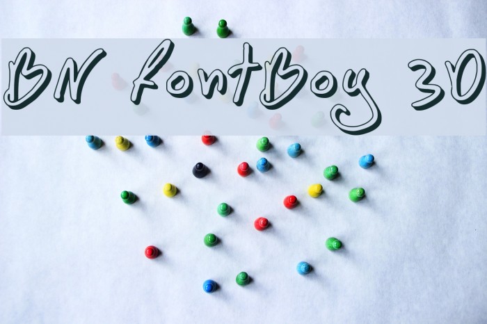 BN FontBoy 3D Font examples
