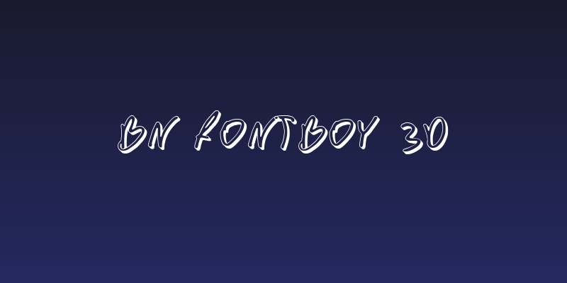 BN FontBoy 3D Social Header