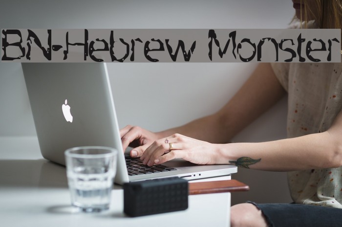 BN-Hebrew Monster Font examples