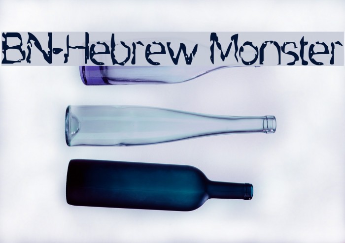 BN-Hebrew Monster Font examples