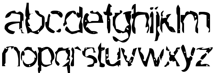 BN-Hebrew Monster Font LOWERCASE