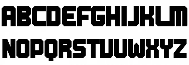 BN Machine Schriftart Groß