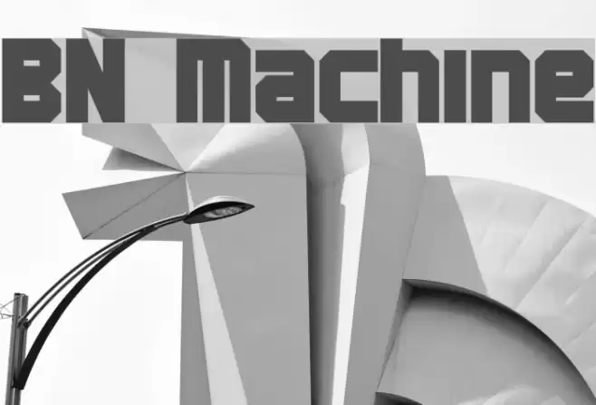 BN Machine फ़ॉन्ट examples