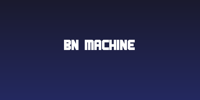 BN Machine Social Header