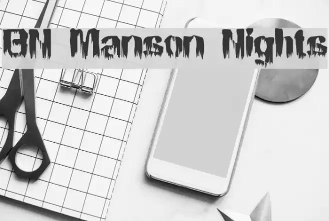 BN Manson Nights Font examples