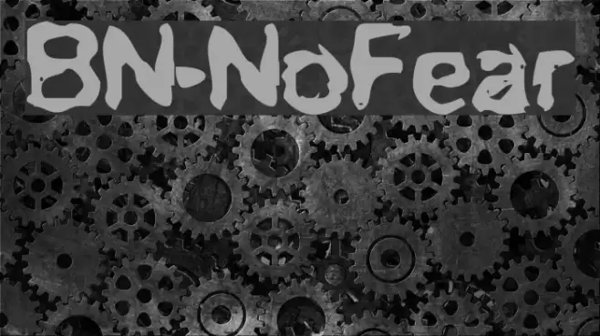 BN-NoFear Font examples