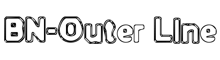 BN-Outer Line  Frei Schriftart Herunterladen