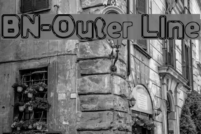 BN-Outer Line Schriftart examples