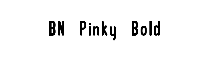 BN Pinky Bold Font