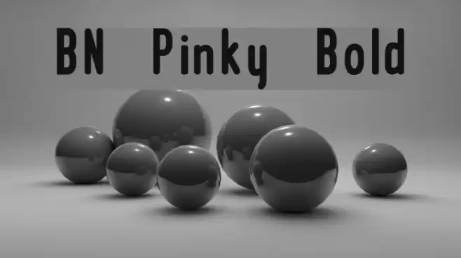 BN Pinky Bold Font examples