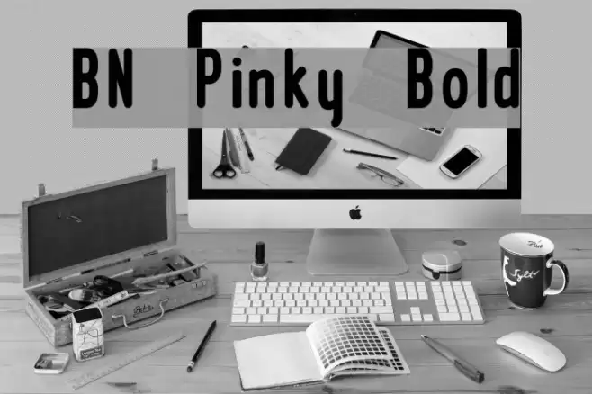 BN Pinky Bold Font examples