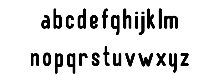BN Pinky Bold Font LOWERCASE