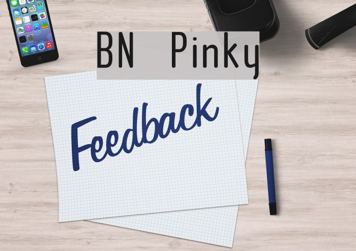 BN Pinky Font examples
