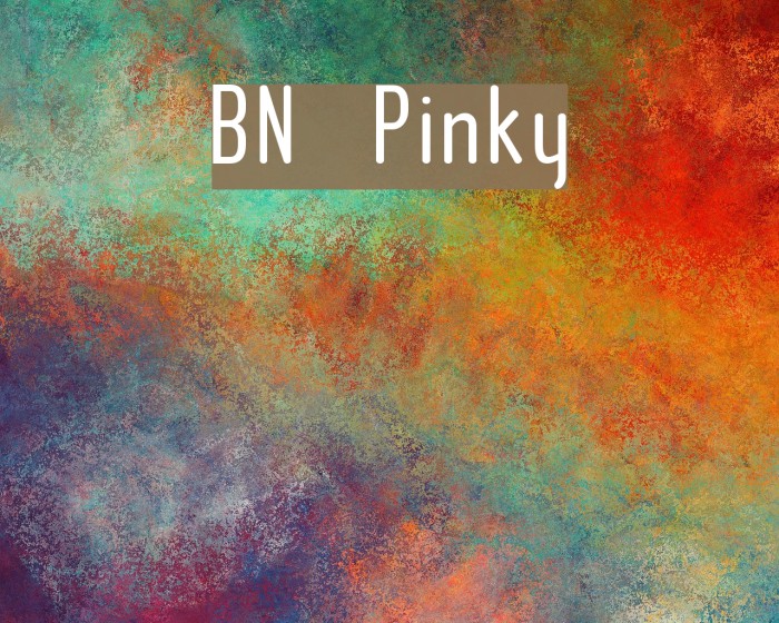 BN Pinky Font examples