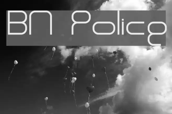 BN Police Font examples