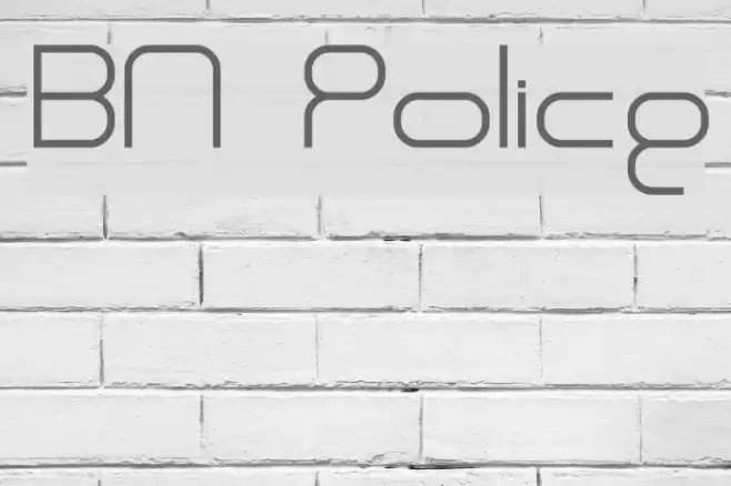 BN Police Font examples